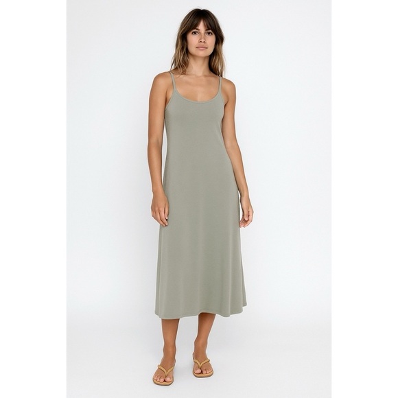 LASZLO | Ruby Ribbed Cami Maxi Dress in Sage | Sz S - Picture 1 of 9